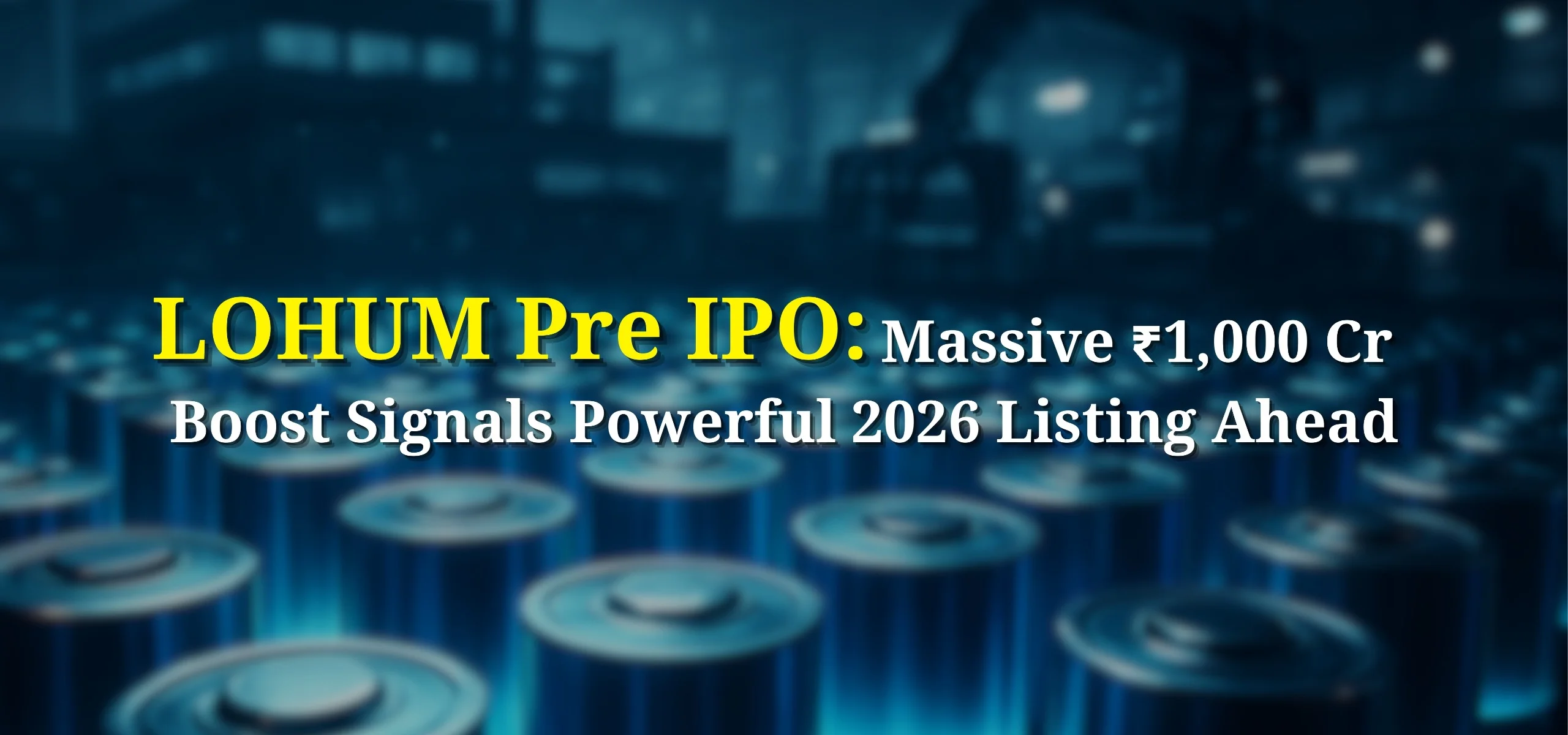 LOHUM Pre IPO: Massive ₹1,000 Cr Boost Signals Powerful 2026 Listing Ahead